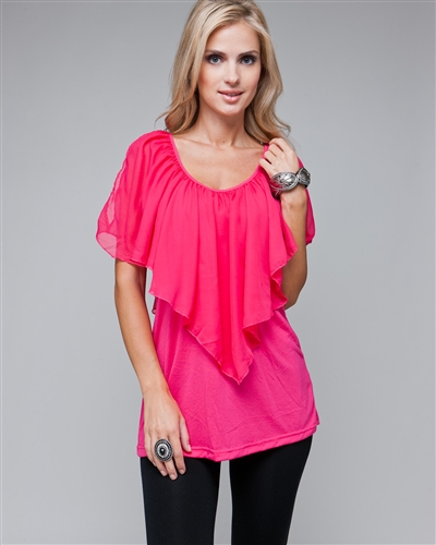 fuschia plus size tops