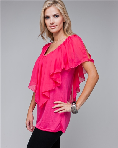 fuschia plus size tops