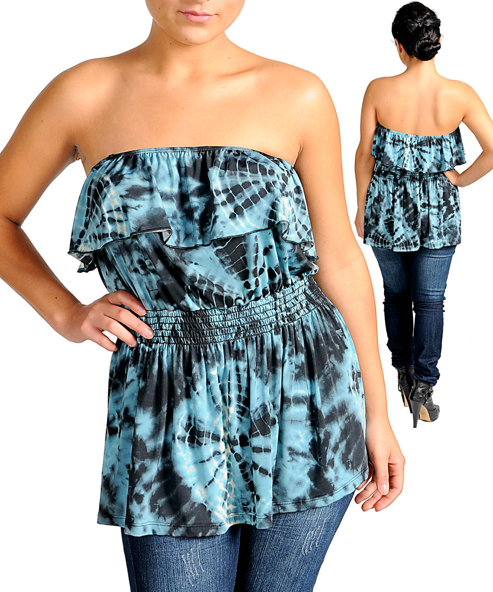 baby blue tops plus size