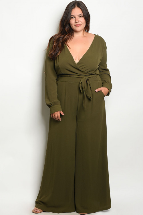 maddison satin wrap jumpsuit